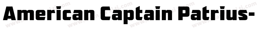 American Captain Patrius字体转换